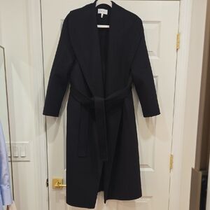 Reiss Dark Blue Belted Coat